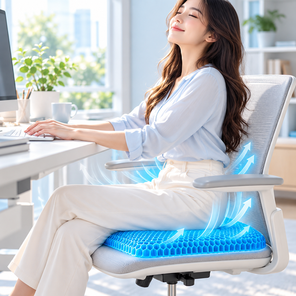 Foamora CoolGrid Gel Seat Cushion